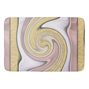 Metallmuster mit Glanz Badematte