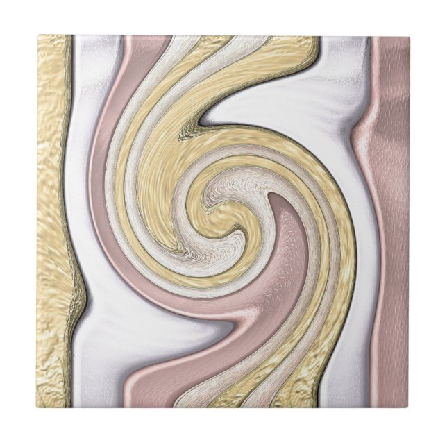 Metallmuster mit Glanz Fliese (Vorderseite)