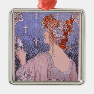 Metallornament Frau im Korsett Ornament Aus Metall