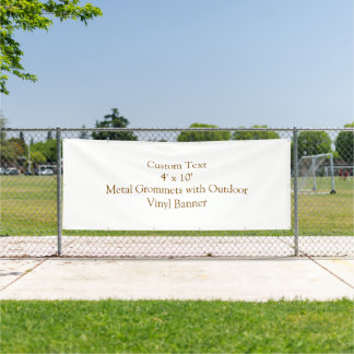 Metallöse mit Outdoor-Vinyl 1,2 m x 3 m Banner