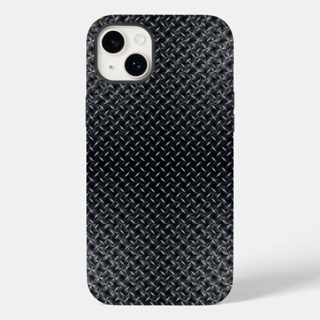 Metallplatte Muster 02 Case-Mate iPhone Hülle (Rückseite)
