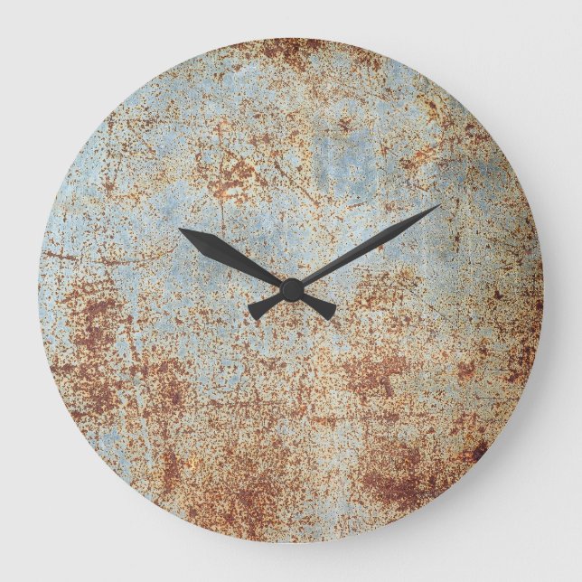 Metallplatte, texturiert große wanduhr (Vorderseite)