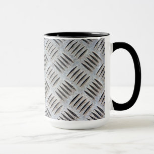 Metallplattenstruktur Tasse