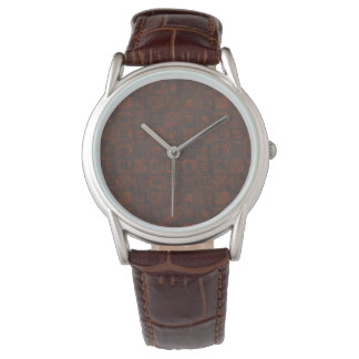 Metallquadrate Armbanduhr
