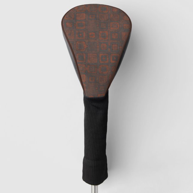 Metallquadrate Golf Headcover (Vorderseite)