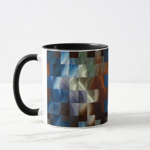 Metallquadrate Tasse