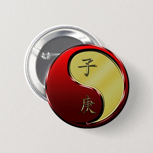 Metallratte Button (Vorne & Hinten)