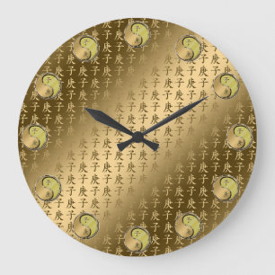 Metallratte Große Wanduhr