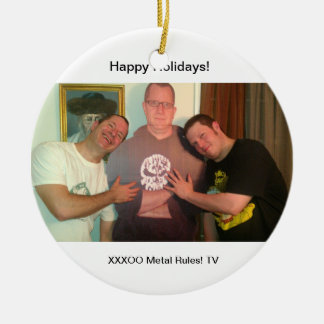 Metallregeln! Weihnachtsverzierung SCHWER Keramik Ornament