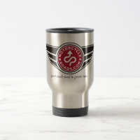 Metallreise-Tasse mit rotem MCR Logo