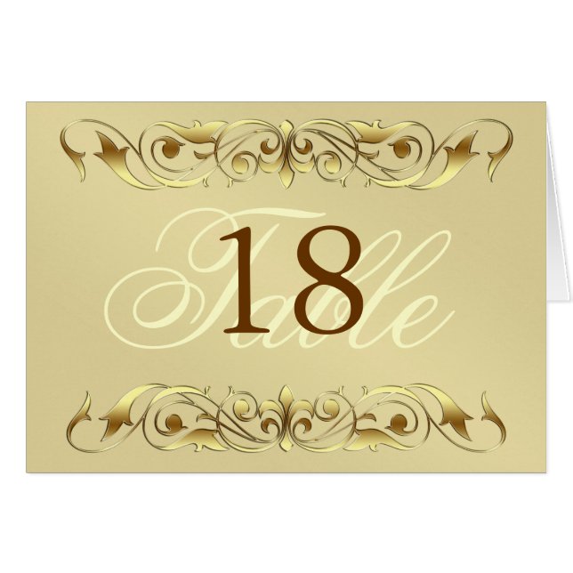 Metallrolle-Tabellen-Karte Großherzogin-Gold (Vorderseite (Horizontal))