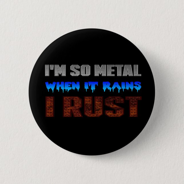 Metallrost-Knopf Button (Vorderseite)