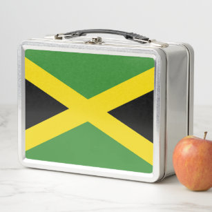 Metallrostfreier Lunchbox mit Jamaika-Flagge