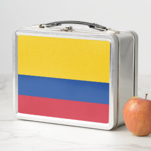 Metallrostfreier Lunchbox mit Kolumbien-Flagge