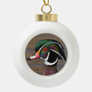 Metallschmuck aus Holz Keramik Kugel-Ornament