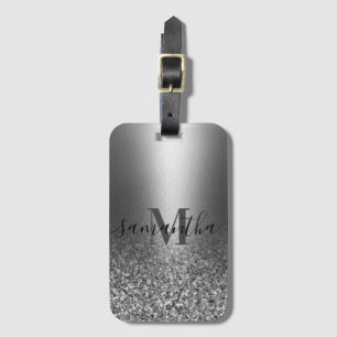 Metallsilber-Glitzer Gepäckanhänger