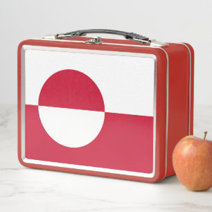 Metallsteine ohne Lunchbox mit grönländischer Flag