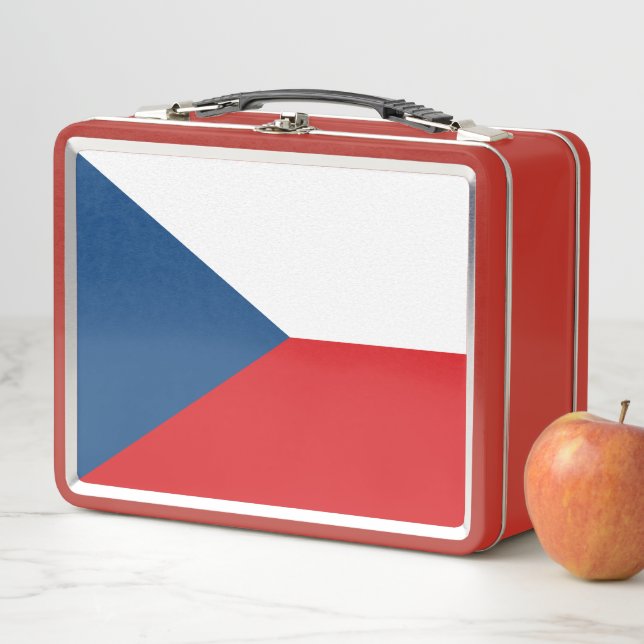 Metallsteine ohne Lunchbox mit tschechischer Flagg (Beispiel)