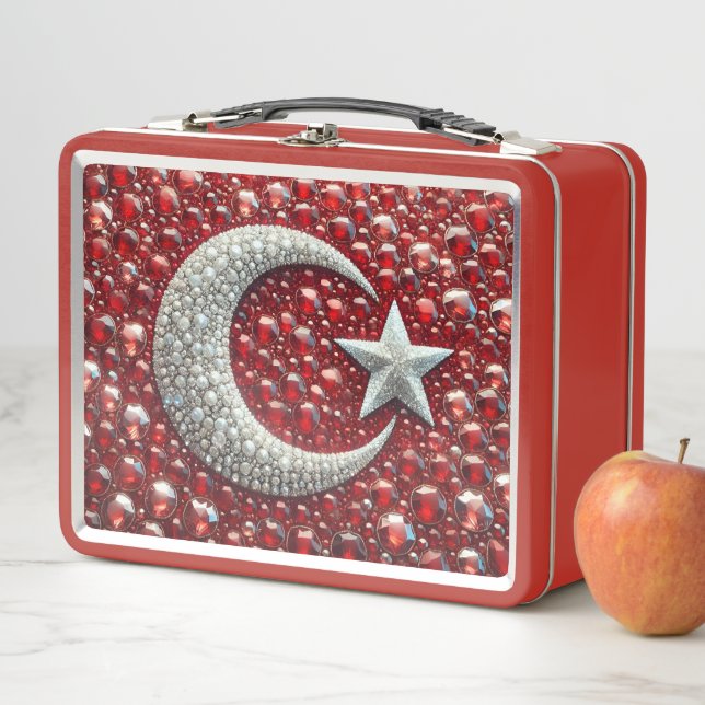 Metallsteine ohne Lunchbox mit türkischen Farben (Beispiel)