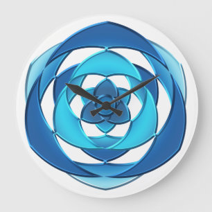 Metallstil Große Wanduhr