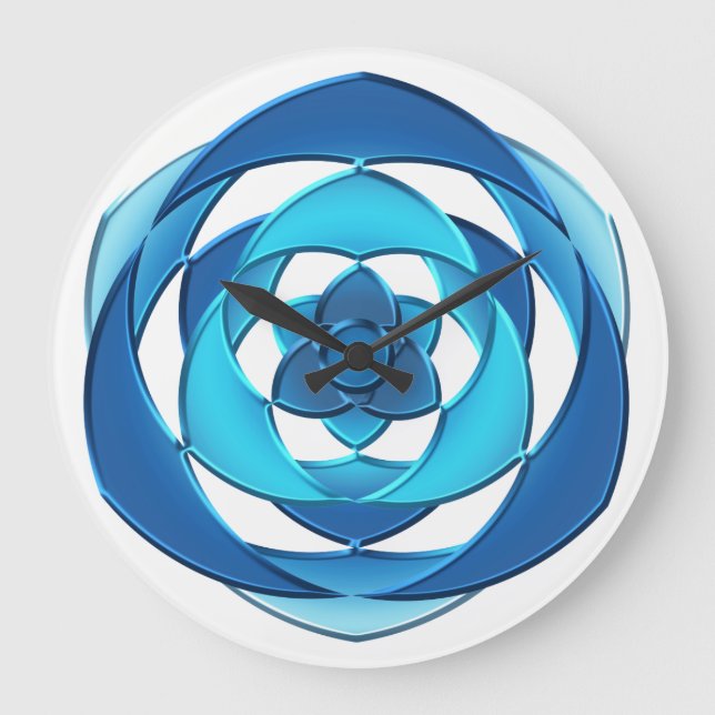 Metallstil Große Wanduhr (Vorderseite)