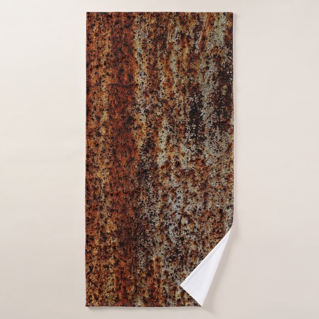 Metallstruktur mit Kratzern und Cracksabstract Badehandtuch (Badehandtuch)