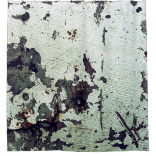 Metallstruktur mit Kratzern und Cracksabstract Duschvorhang
