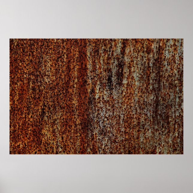 Metallstruktur mit Kratzern und Cracksabstract, ei Poster (Vorne)