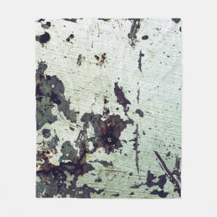 Metallstruktur mit Kratzern und Cracksabstract Fleecedecke