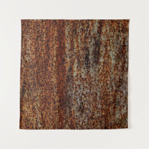 Metallstruktur mit Kratzern und Cracksabstract Wandteppich