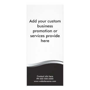 Metallswoosh-Gestellkarte Werbekarte