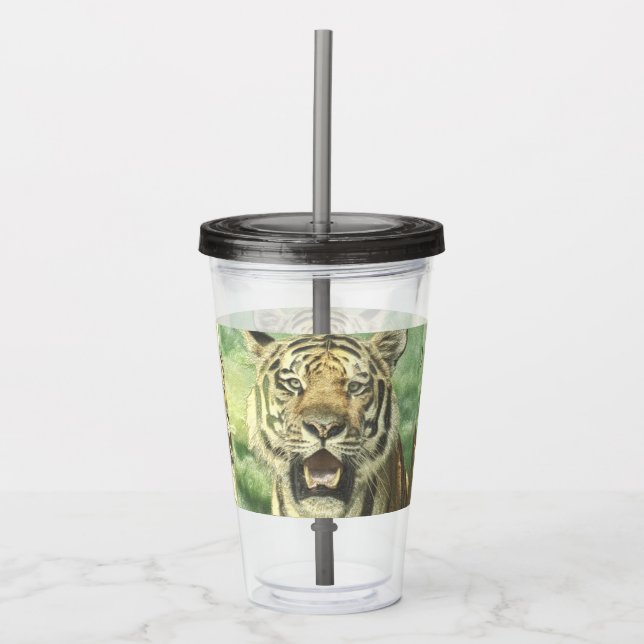 Metalltiger Acryltrinkbecher (Vorderseite)