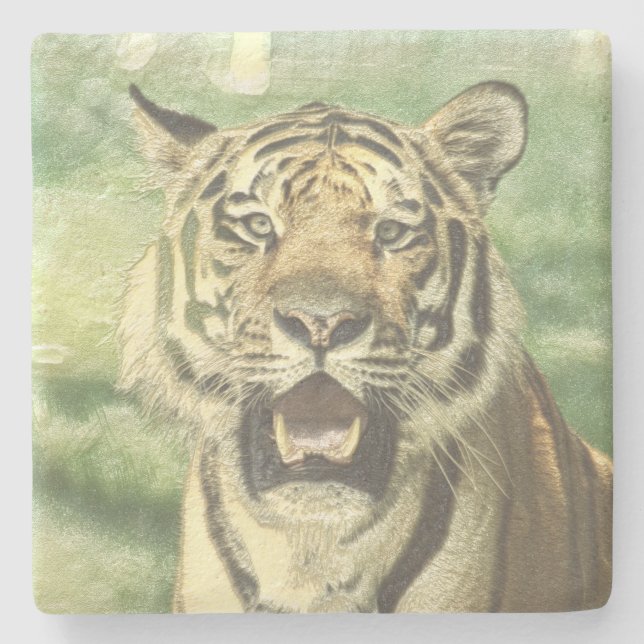 Metalltiger Steinuntersetzer (Vorderseite)