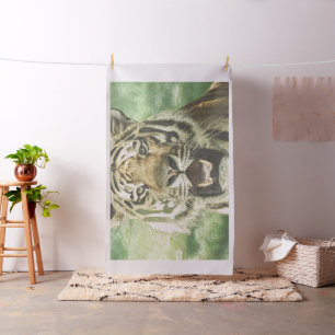 Metalltiger Stoff