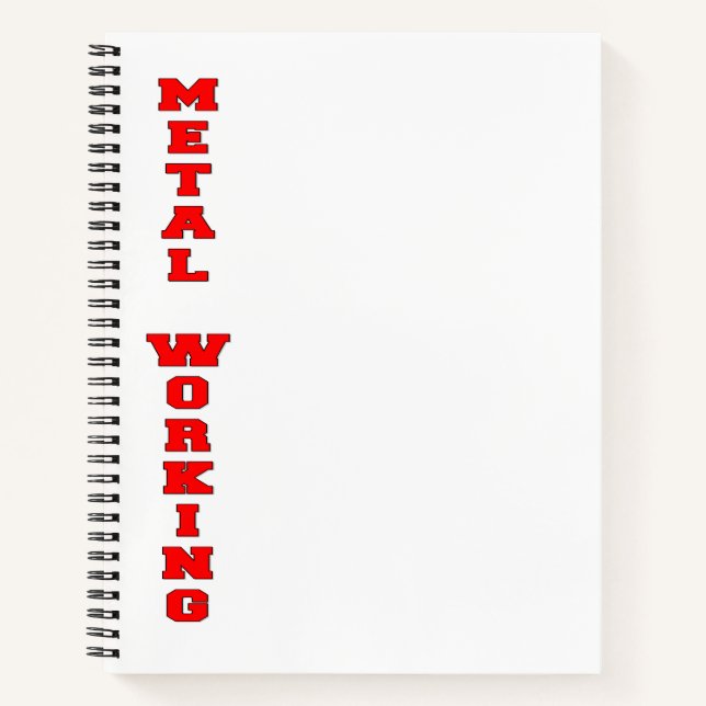 Metallverarbeitung Notizbuch (Vorderseite)