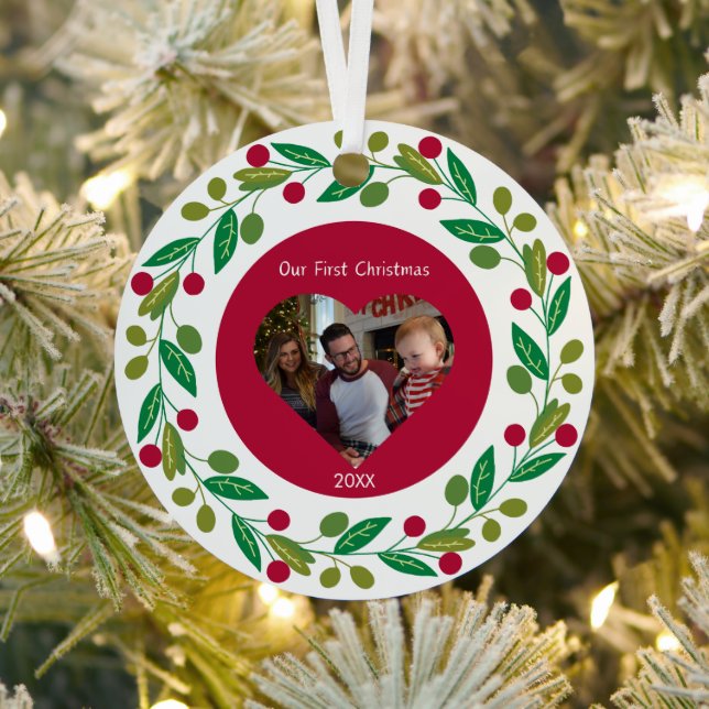 Metallverzierung - Unser erstes Weihnachtsfest - F Ornament Aus Metall (InSitu)