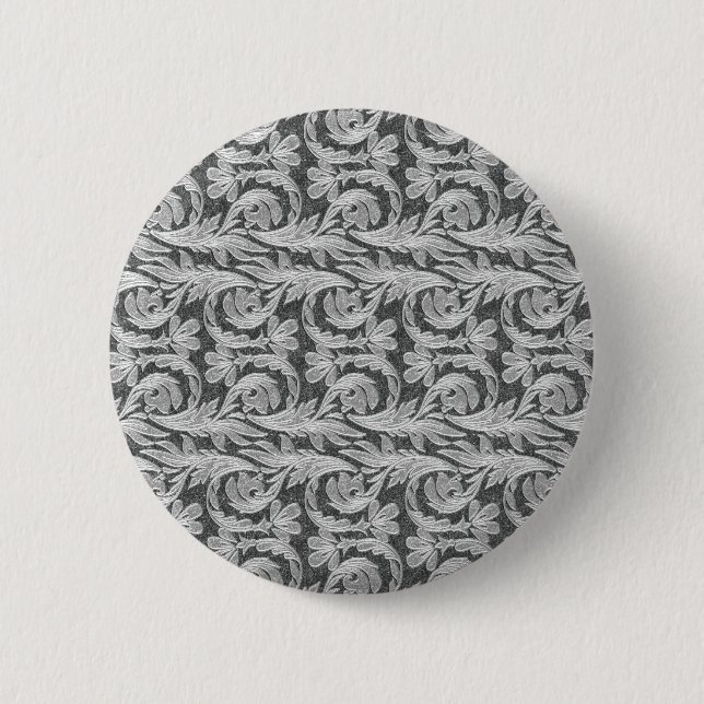 Metallwaagen, silberweiße BUTTON-SCHALTFLÄCHE Button (Vorderseite)