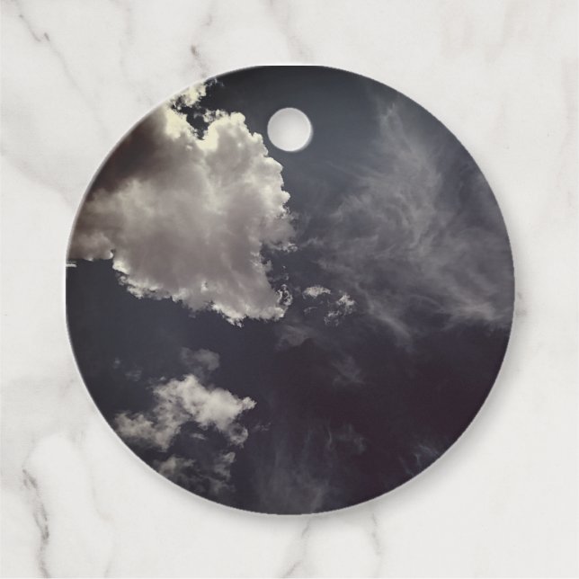 Metallwolke Geschenkanhänger (Vorderseite)