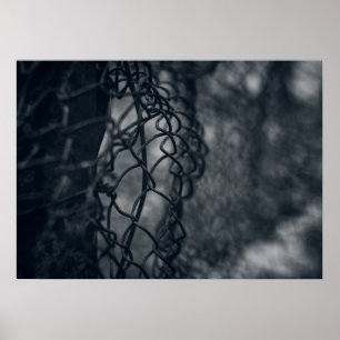 Metallzaun Raster Fine Art Poster