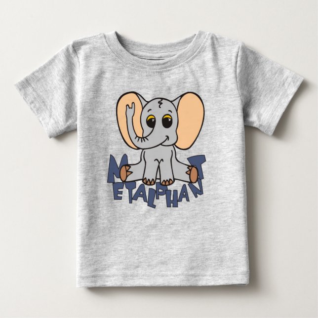 Metalphant Elefant-Baby-T - Shirt (Vorderseite)