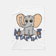 Metalphant Elefant-Fleece-Decke