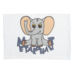 Metalphant Elefant-Kissen-Kasten Kissenbezug