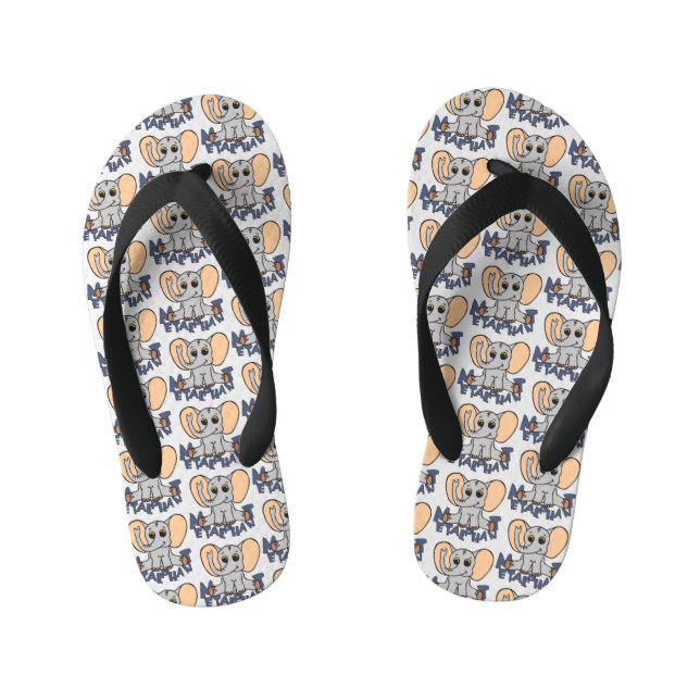 Metalphant Elephant Flip Flops - Multi-Image (Fußbett)