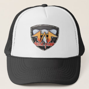 Metalphant Emblem-Fernlastfahrer-Hut-Schwarzes u. Truckerkappe