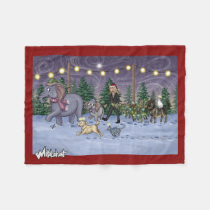 Metalphant Familienstammbaum Fleece-Decke Fleecedecke