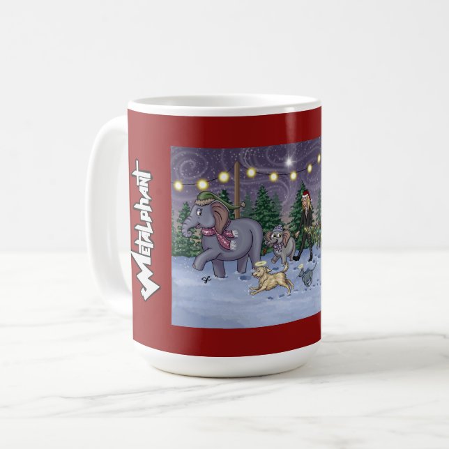 Metalphant Family Tree Mug Kaffeetasse (Vorderseite Links)
