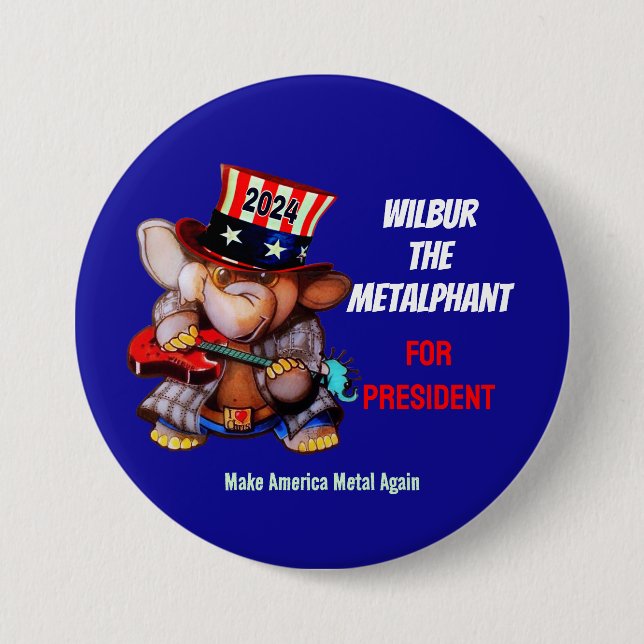 Metalphant für Präsident 2024 - Schaltfläche Button (Vorderseite)