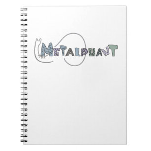 Metalphant gewundenes Pastellnotizbuch - klein Notizblock