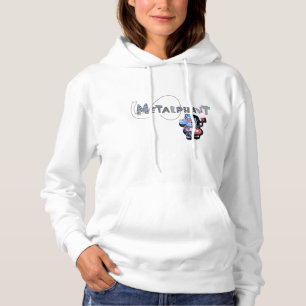 Metalphant Heart Guitar Frauenhoodie Hoodie