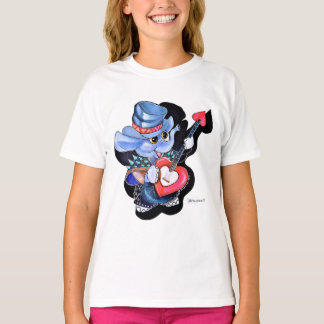 Metalphant Heart Guitar Girls T - Shirt